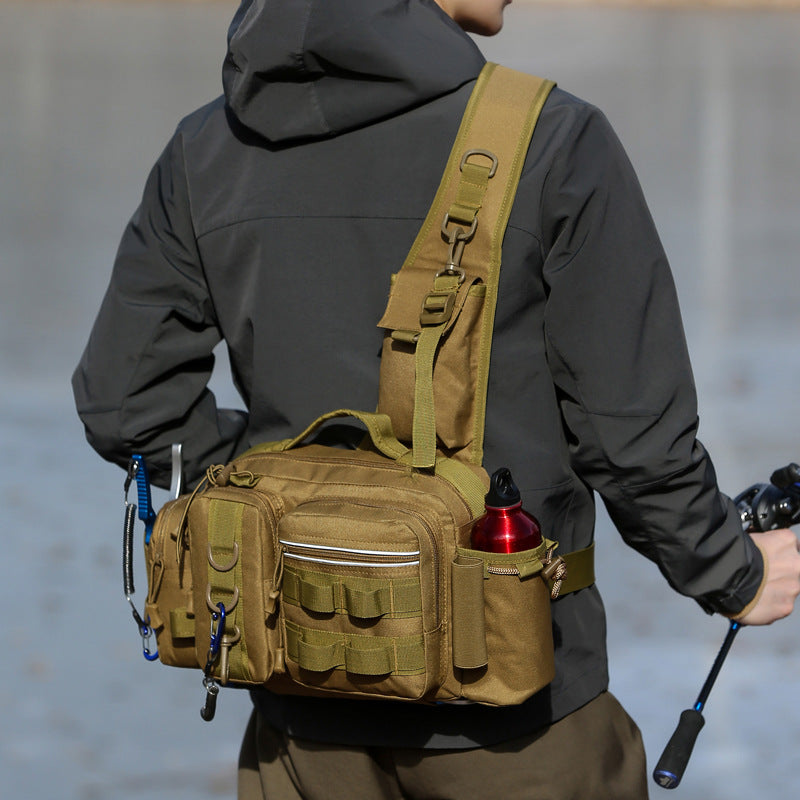 Sac à dos de pêche à la poitrine et à la tige de pêche