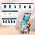 Support de téléphone mobile chargeur magnétique pliable