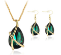 Europe et les États-Unis e-commerce bijoux ensemble pendentif collier boucles d'oreilles nostalgique cr