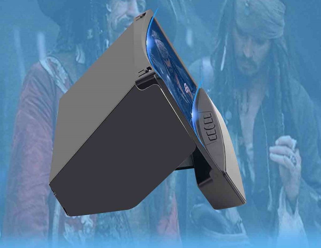 Amplificateur d'écran mobile de 10 pouces avec deux haut-parleurs Bluetooth