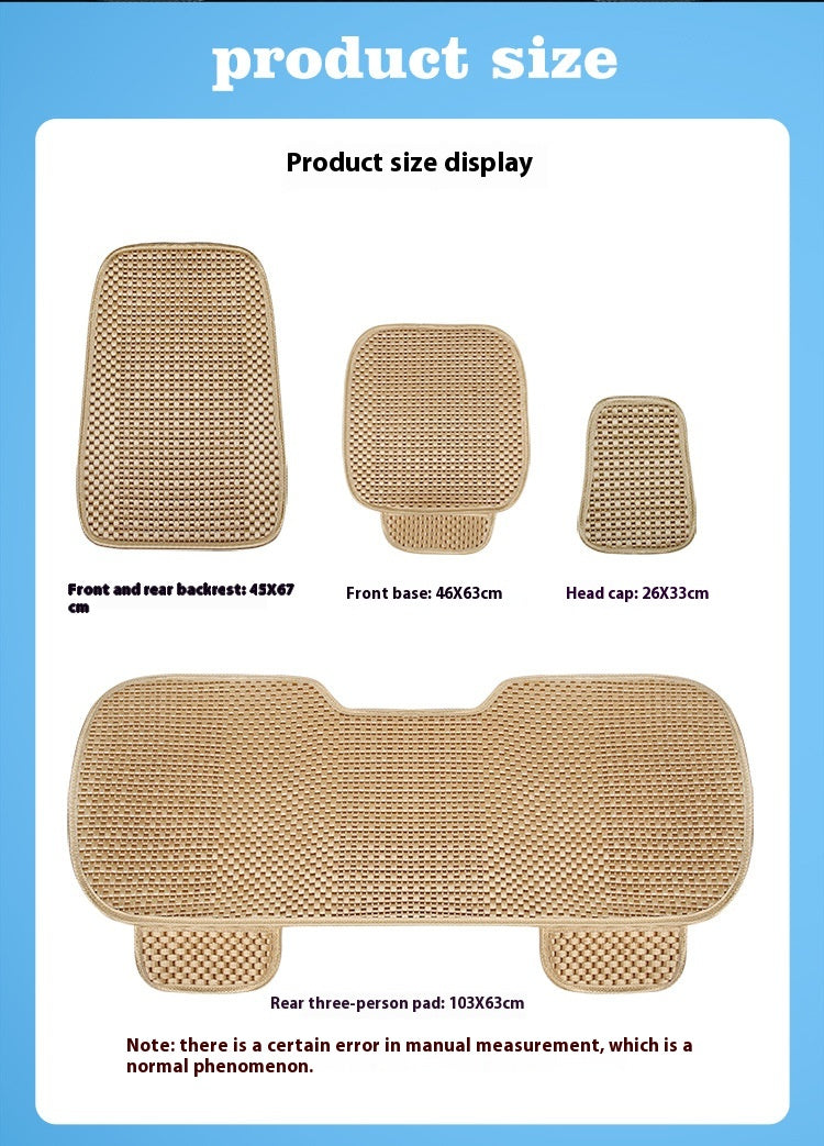 Coussin d'été minimaliste de siège de voiture en soie de glace