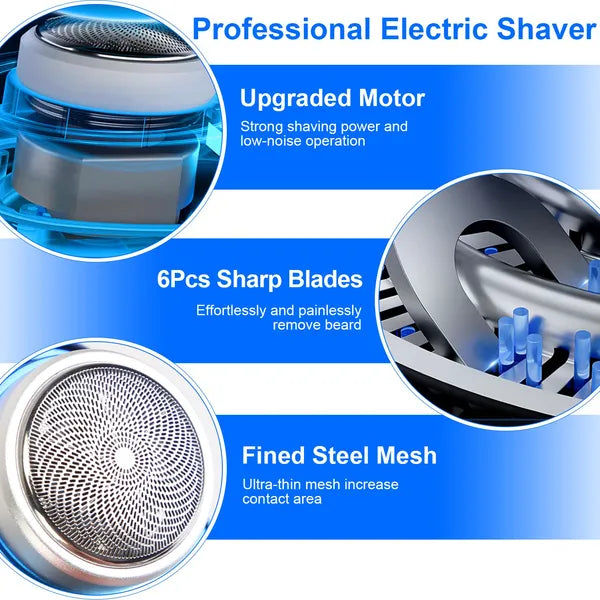 Rasoir électrique portable avec affichage numérique LED Type-C Razor électrique rechargeable pour M
