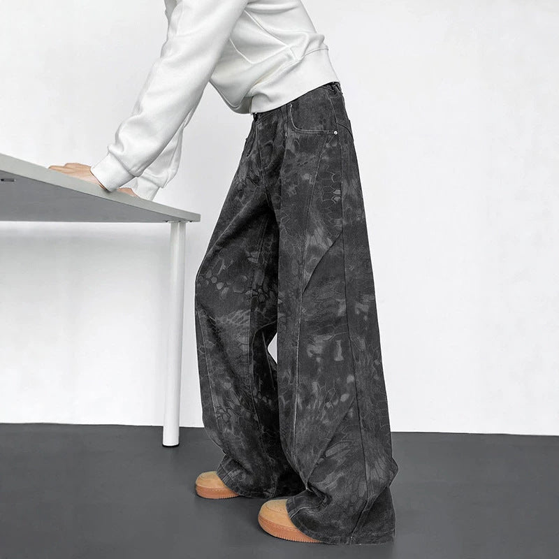 Jeans hommes plissés