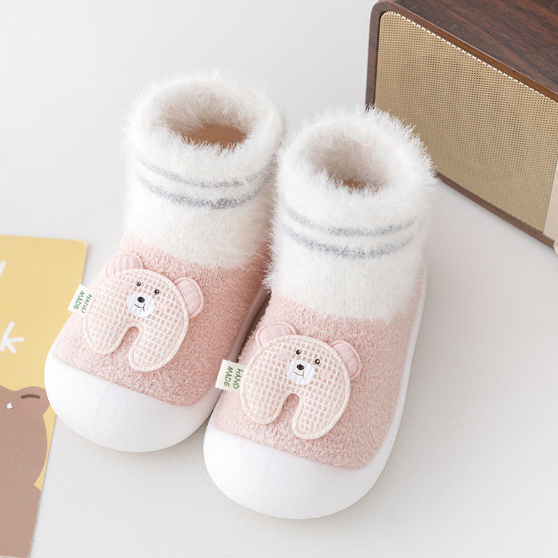 Chaussures pour tout-petit Chaussettes de chambre épaississant Soft Sole