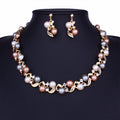 Collier et boucles d'oreilles Ensemble de bijoux Lady Temperament Ensemble