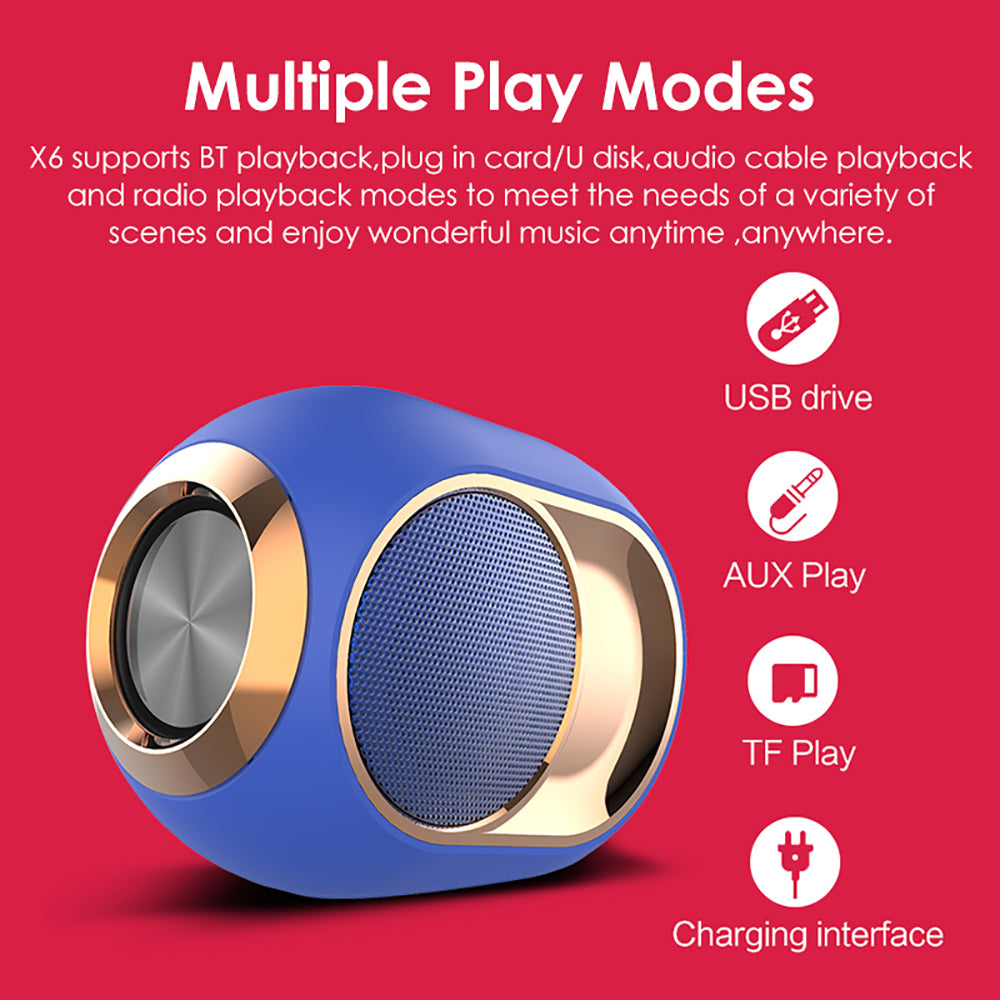 X6 Bluetooth haut-parleur Subwoofer sans fil