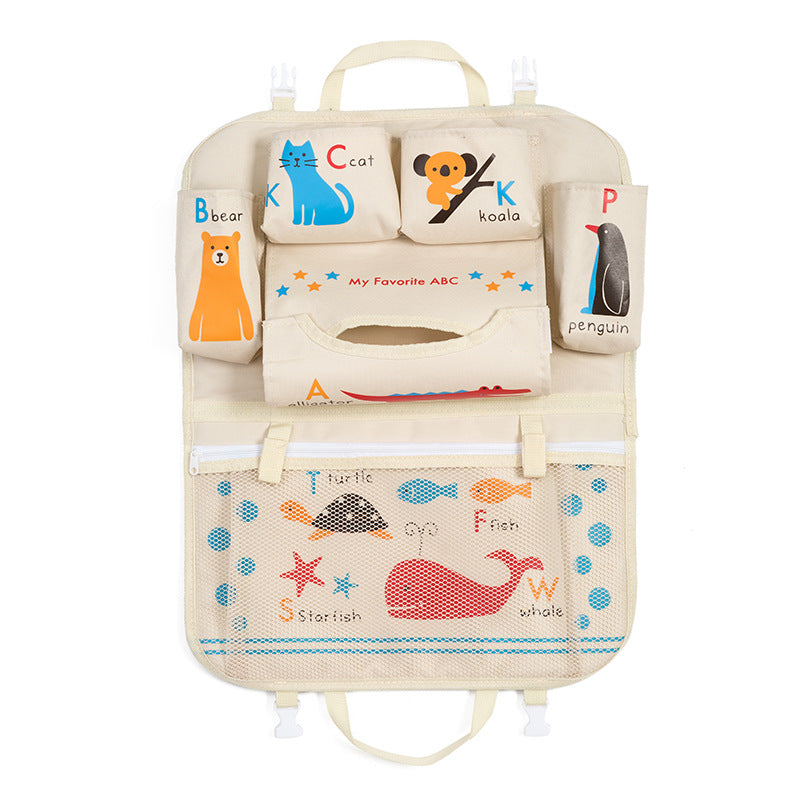 Cartoon voiture sac de rangement siège sac suspendu