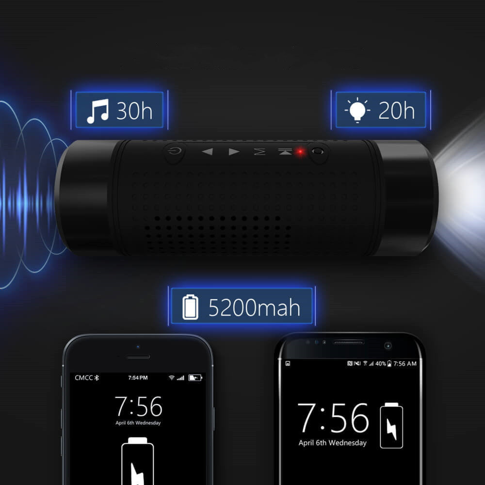 Smart Outdoor Speaker Multi-fonction Power Bank