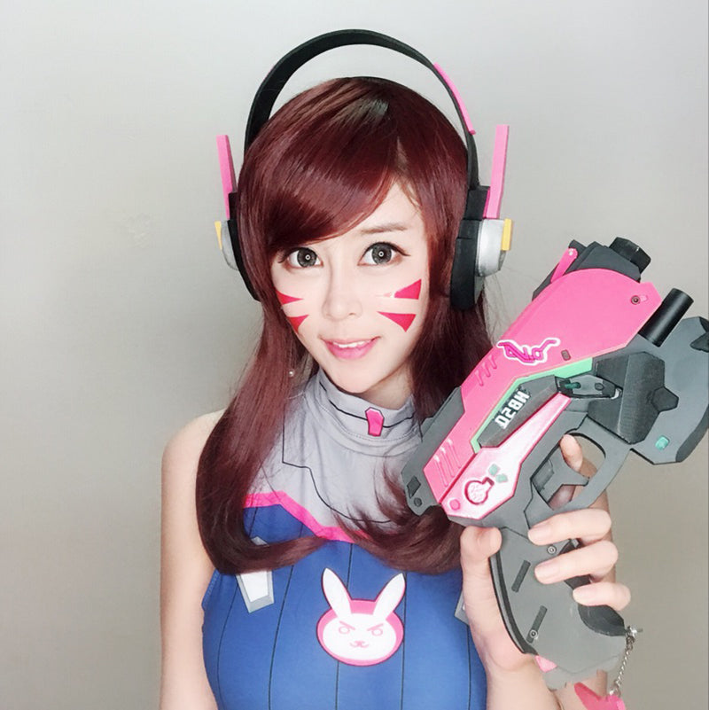 Perruque de Cosplay D.va DVA
