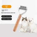 Peigne de démaquillage de chien anti-tangle et brosse pour animaux