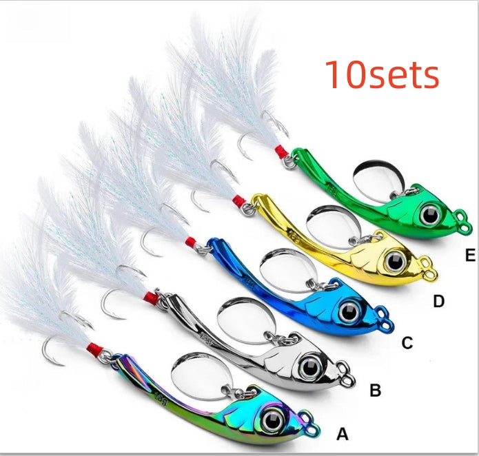 Lure String Lune Spinning Sequins Casting longue distance