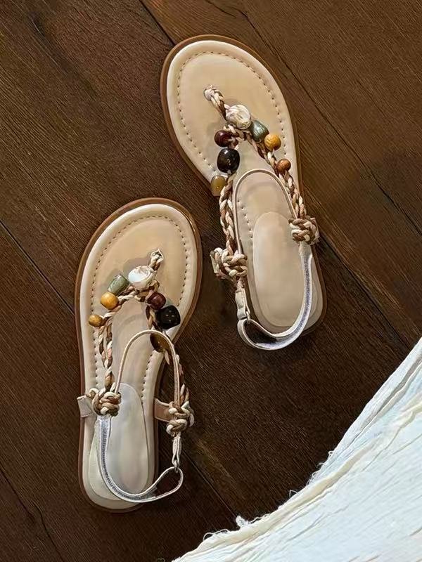 Sandales de String de vacances Boho pour femmes