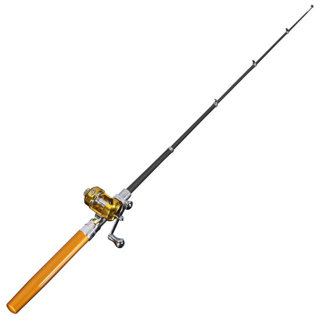 Mini poteau de pêche portable