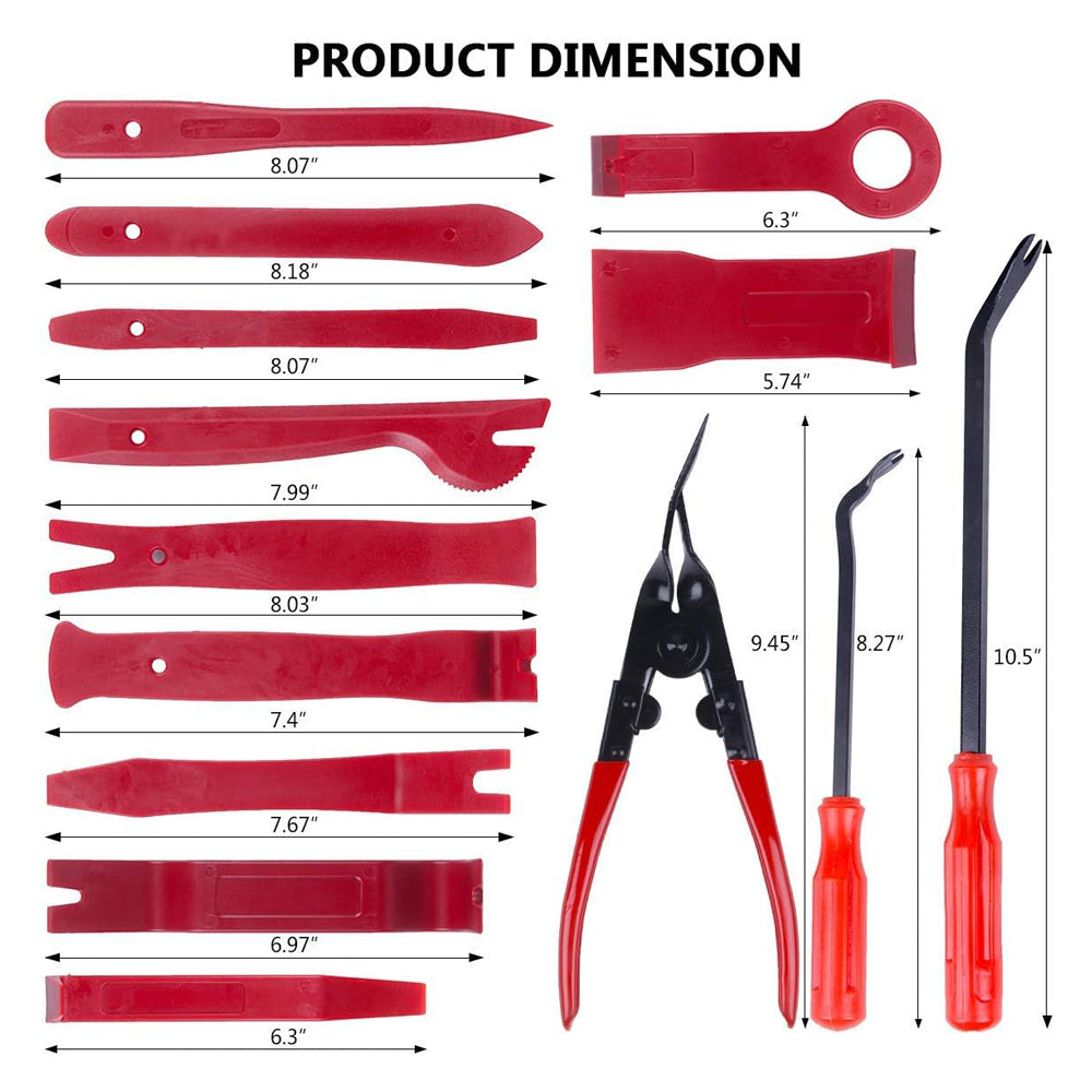 19pcs Kits d'enlèvement automatique