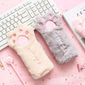 Mignon sac de patte de chat en peluche