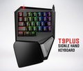 T9PLUS Clavier de jeu à main seule 29 boutons Clavier mécanique Mini