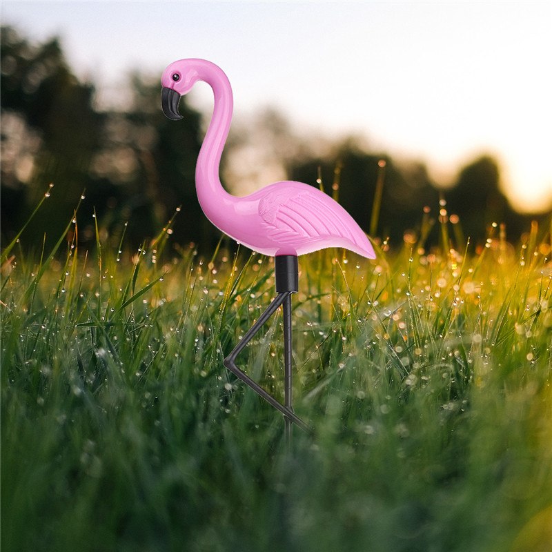 Lampe solaire pour pelouse Flamingo