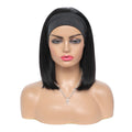 Perruque de bande tête cheveux humains droit Bob Perruques