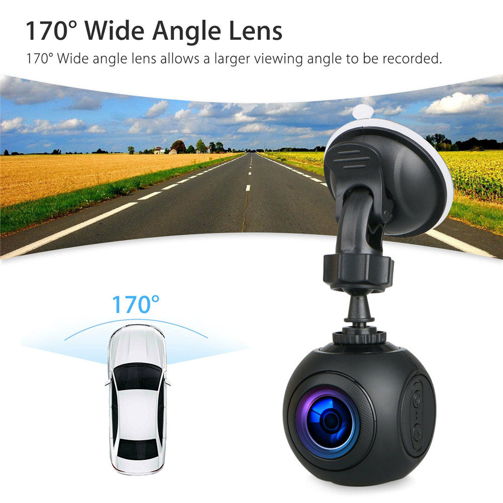 Mini WiFi Voiture Dash Cam FHD 1080P Caméra GPS Tableau de bord W/ G-Sensor Night Vision