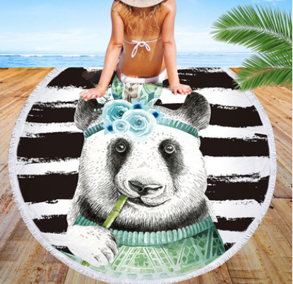 Serviette ronde de plage