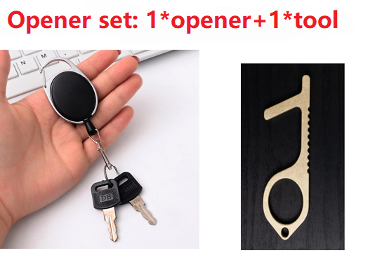 Ouvre porte EDC antibactérien ouvre porte avec LOGO