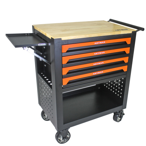 4 OUTILS MULTIFONCTIONNELS CARTONNÉS À ROUES ET À BOIS