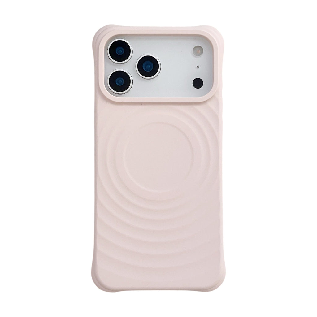 Wave Ripple Motif Aspiration magnétique Cas de téléphone liquide Silicone simple
