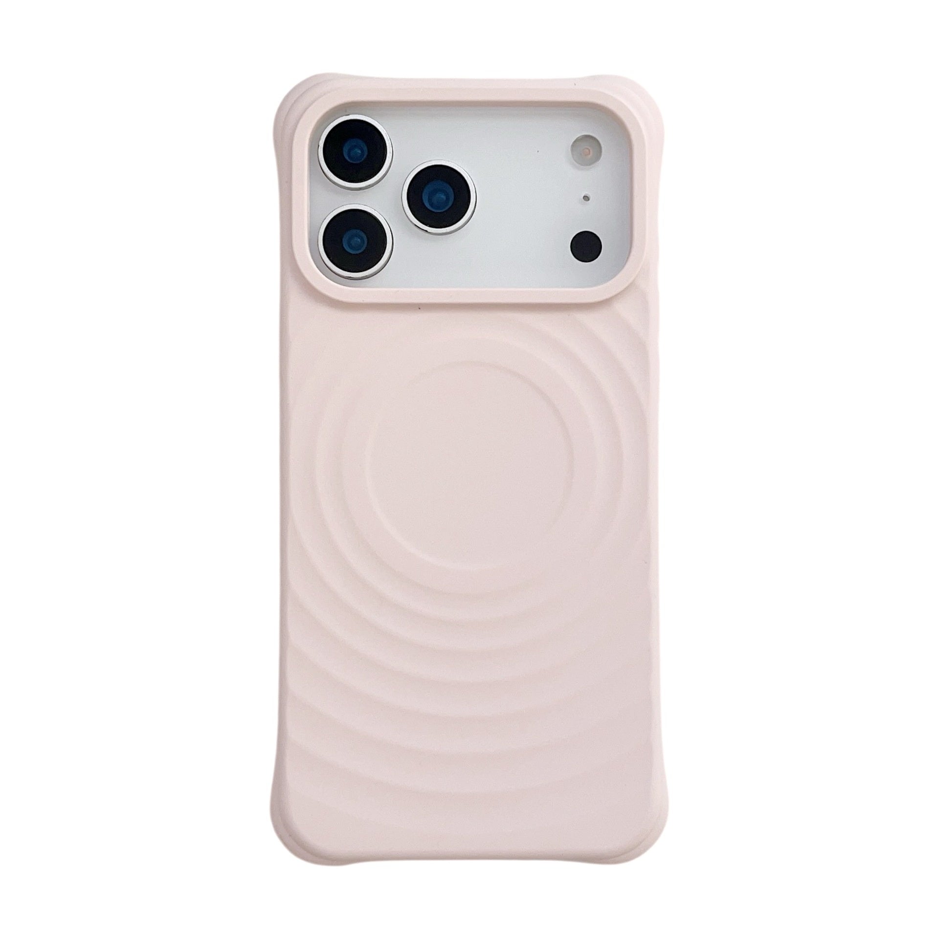 Wave Ripple Motif Aspiration magnétique Cas de téléphone liquide Silicone simple