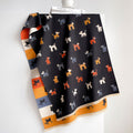 AutomneHiver Caricature Curly Puppy Jacquard Scarf