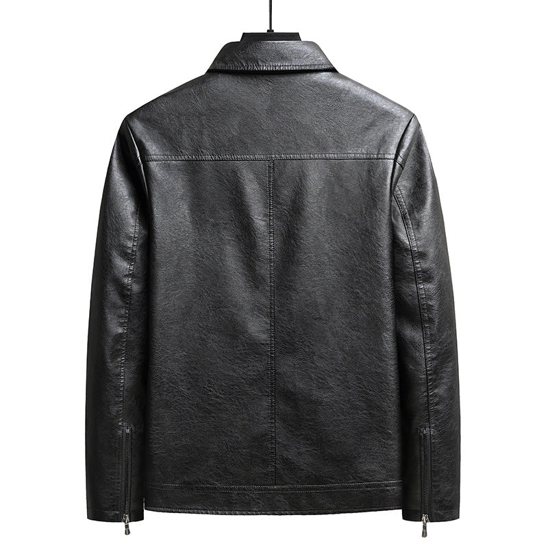 Veste en cuir mince pour hommes