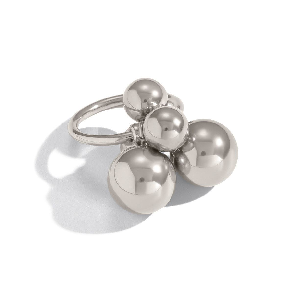 Xia Lings Chic Trendy Bague de fixation en acier