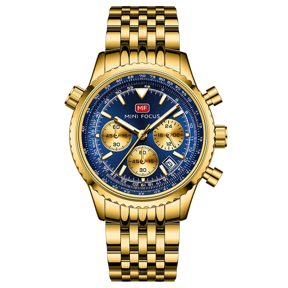 Fashion Homme Montre Multifonctionnelle Quartz