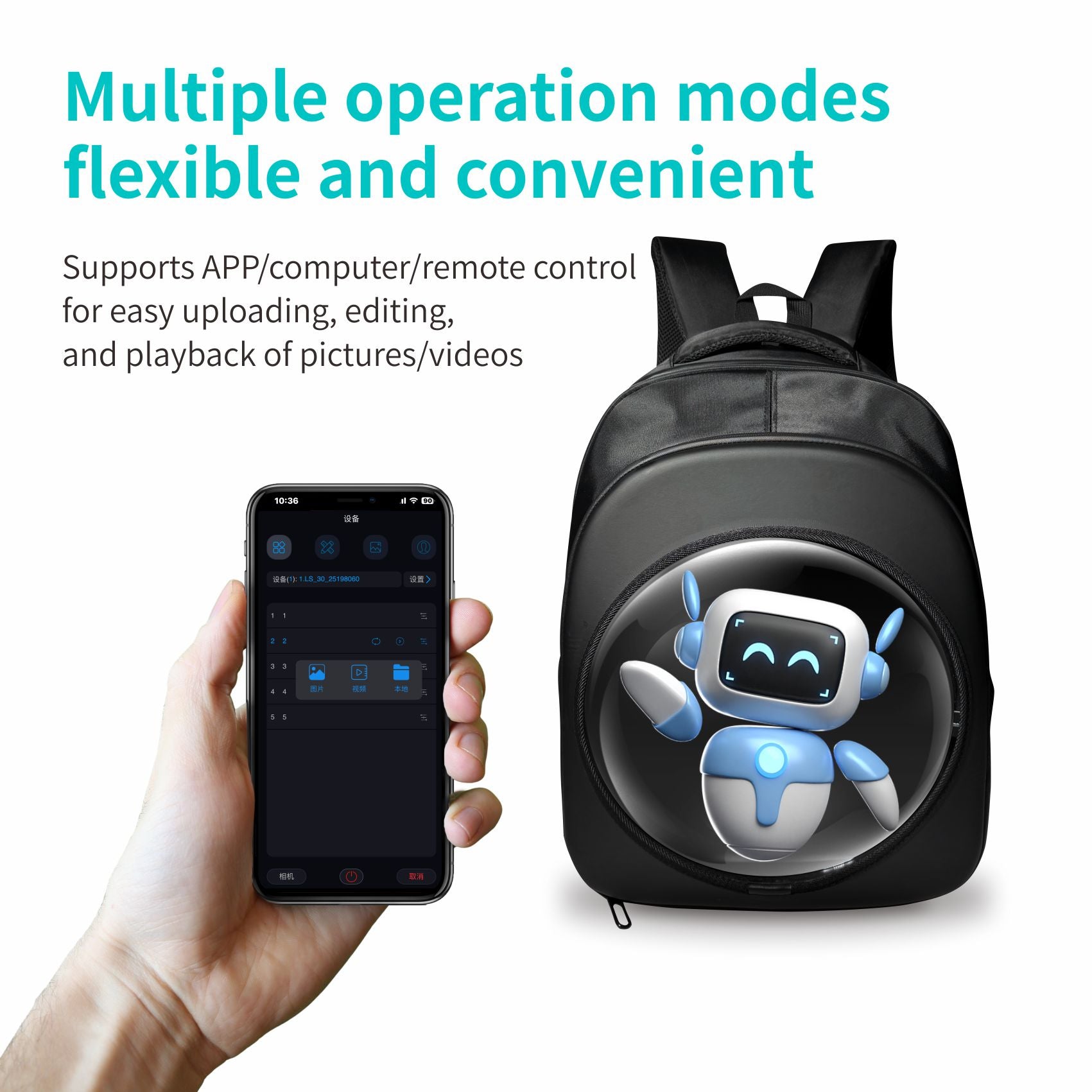 Wiilala 3D Holographic Backpack Mobile Outdoor Advertising Display Projection stéréoscopique