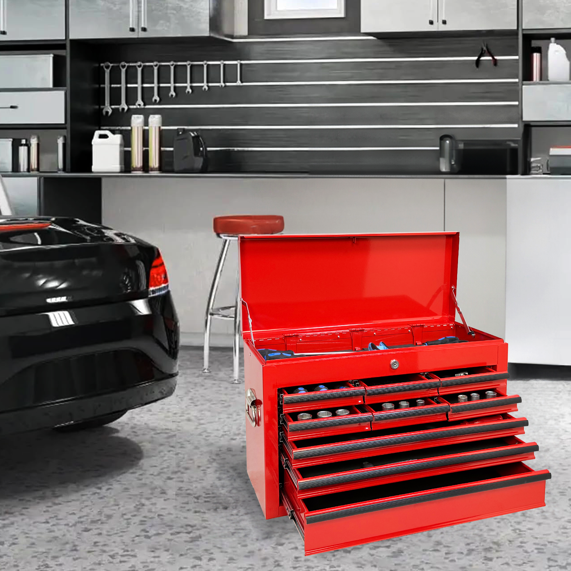 Boîte à outils en métal lourd