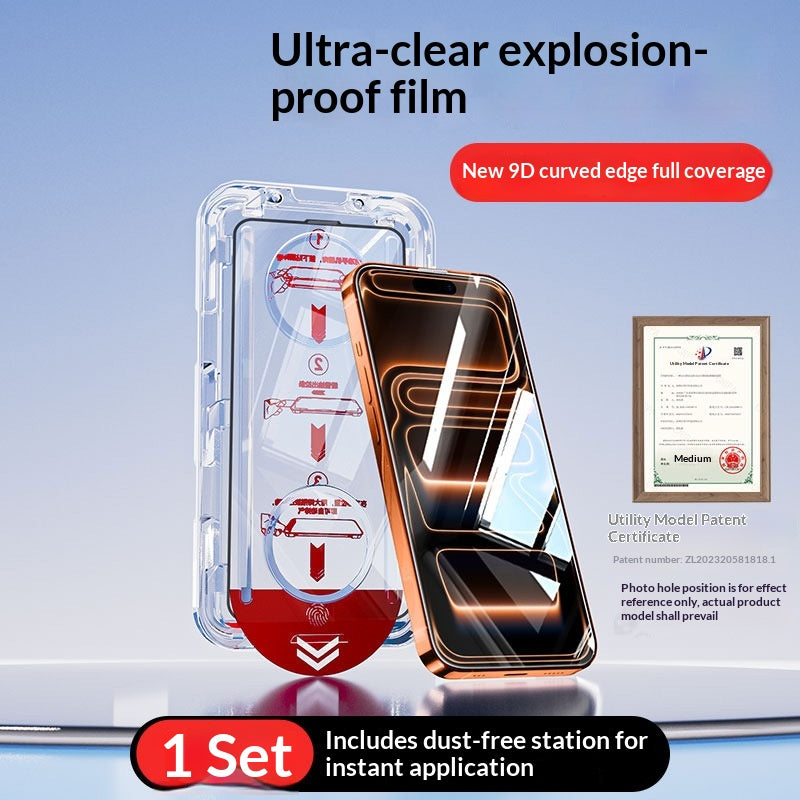 Dust-free tempered glass screen protector