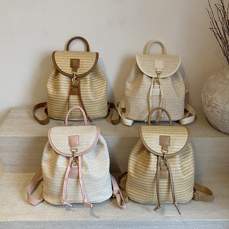 Voyages de vacances Femmes Woven sac à dos étudiant