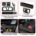 Rechargeable Seat Gap Rangement Box Support de téléphone Organisateur Black Car Accessoires