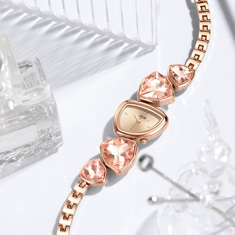 Belles montres de mode pour femmes Léger Luxury Crystal Diamond Bracelet Watch