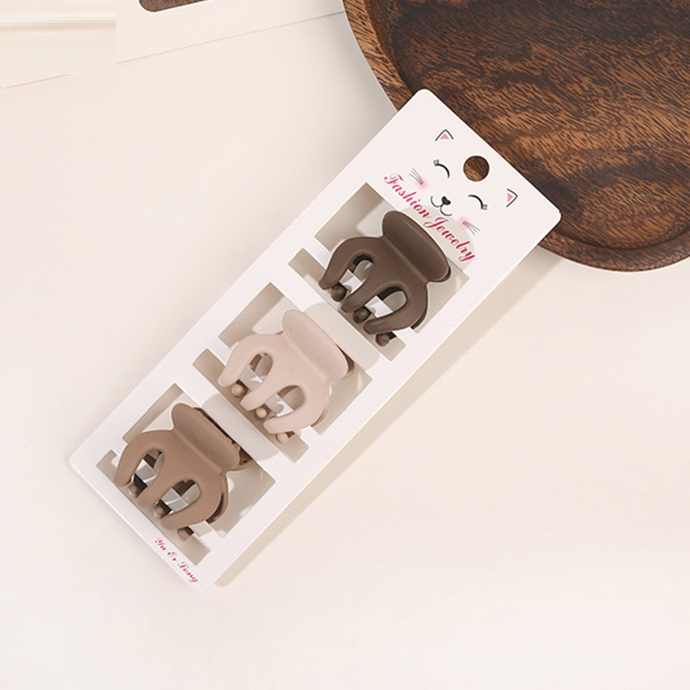 Coffee Color Série Trois-pièces Ensemble Barrettes Updo Hair Accessoires