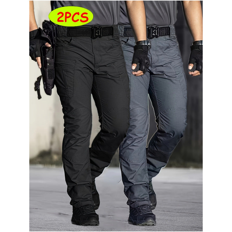 Homme d'été style américain Personnalisé Hip-hop de couleur unie Pantalons utilitaires
