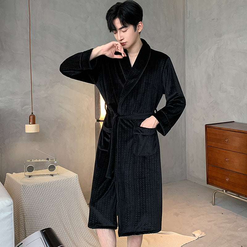 Velvet à double face Velvet de l'île extra-fine Velvet Bathrobe