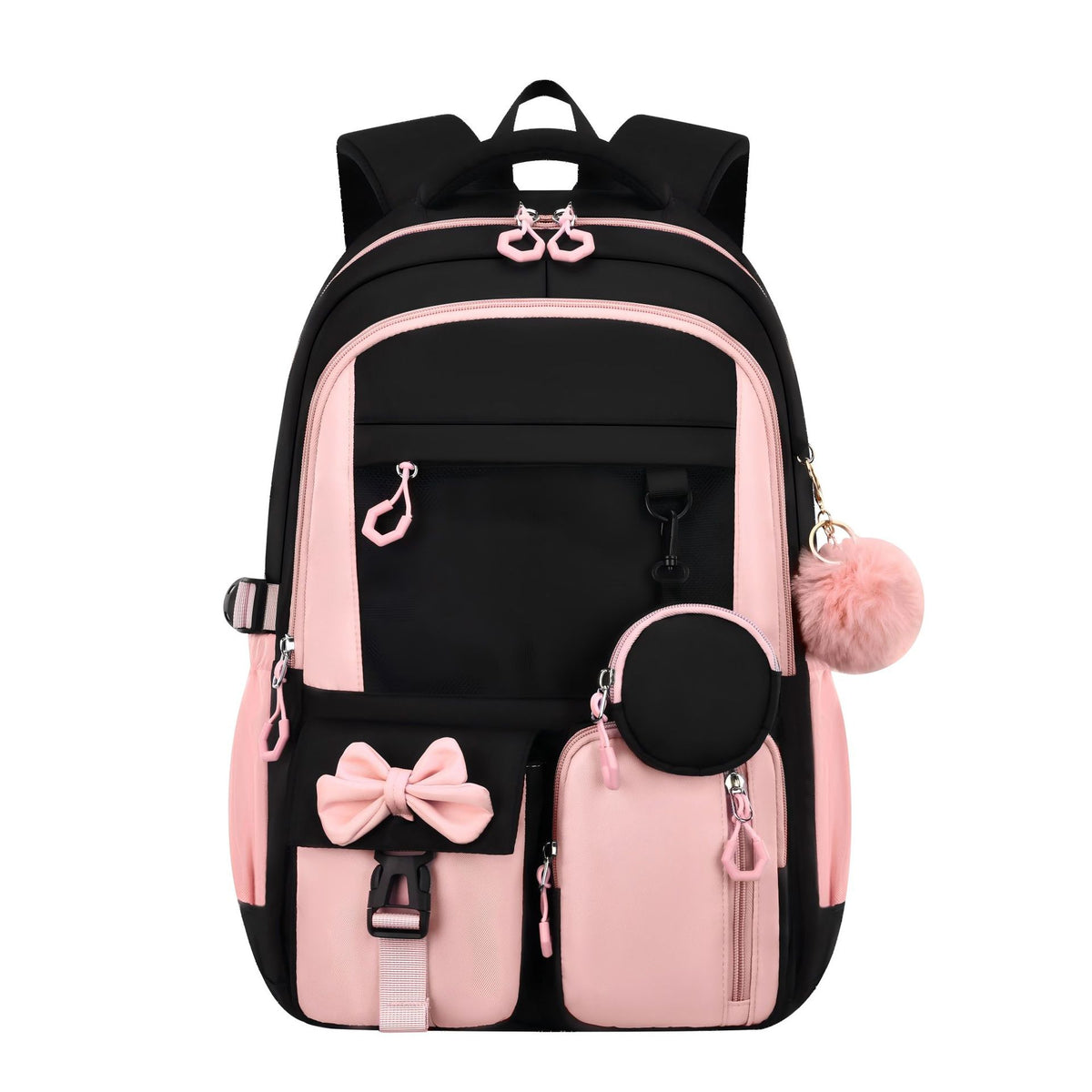 Simple Three-Piece Backpack Set for Primary and Secondary School Students
