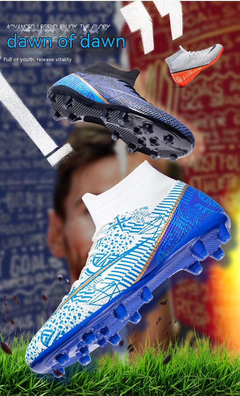 Chaussures de football au sol haut de gamme sport respirant