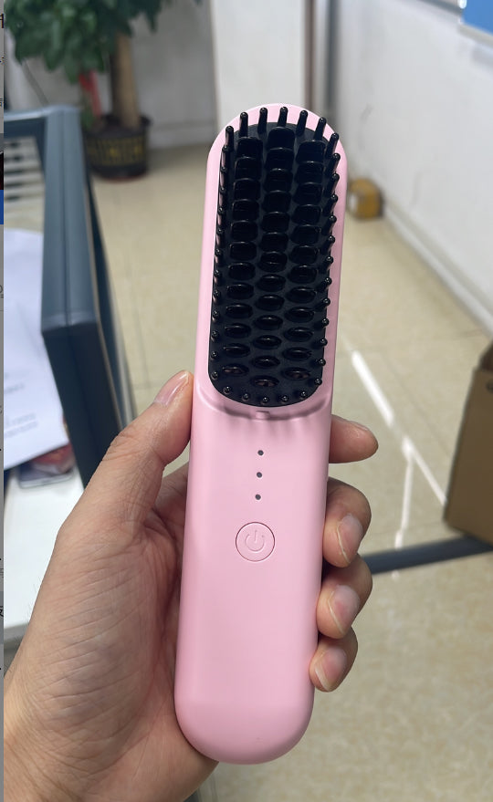 La maison des femmes Anion sans fil cheveux portatifs curler et lightener Comb électrique à double usage