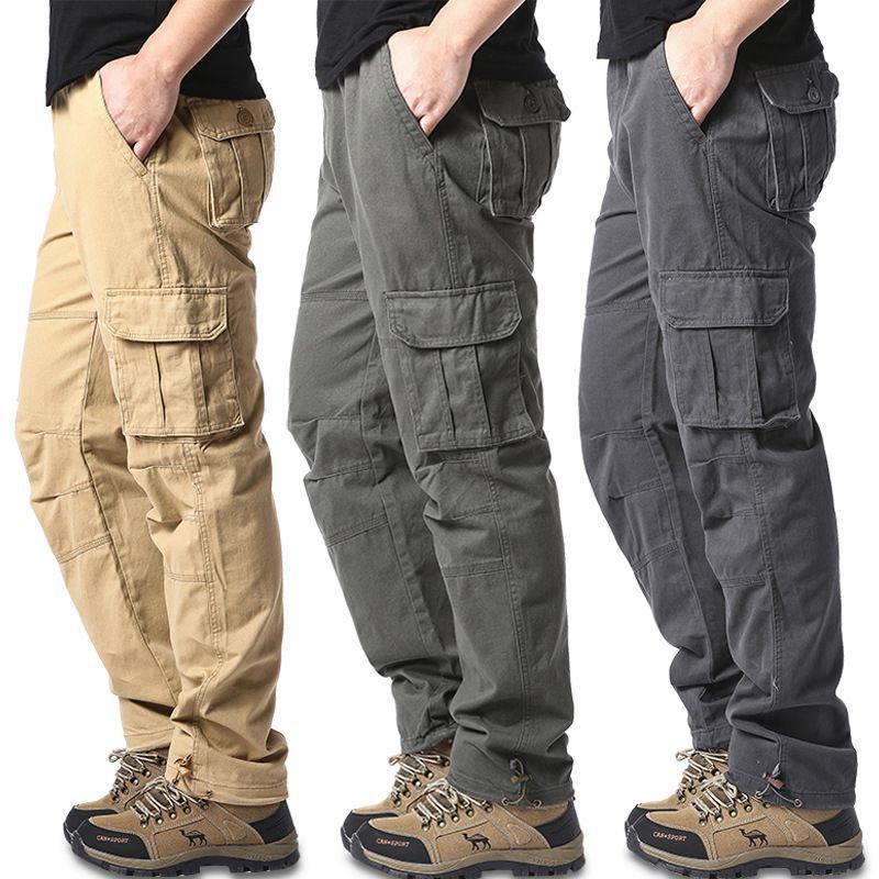 Pantalon d'automne pour hommes Pantalon d'automne à l'air libre pour hommes Coton extérieur Trou casual américain