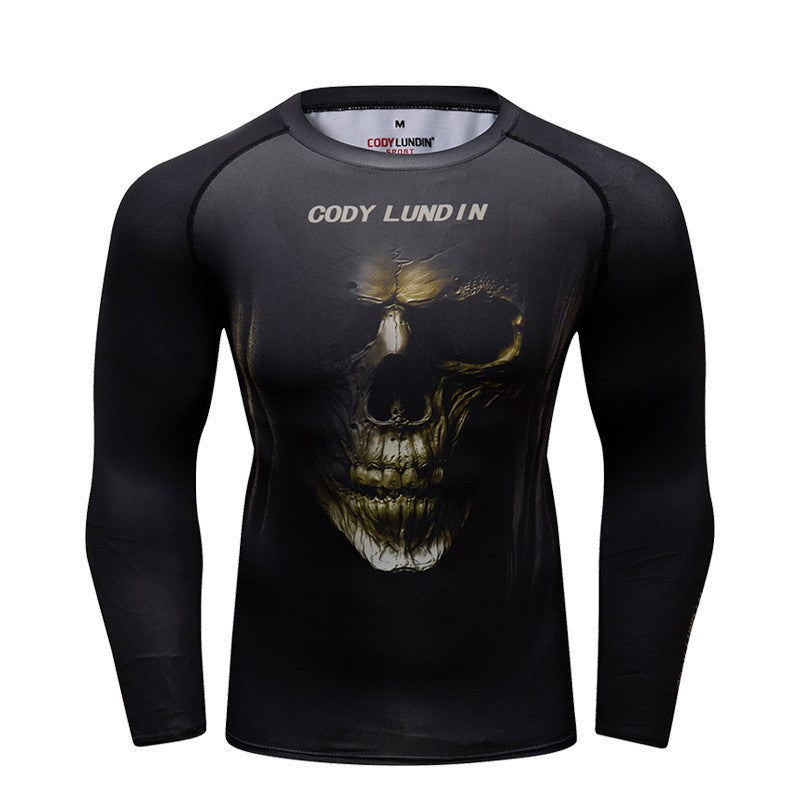 Costume de fitness de course élastique respirant pour hommes