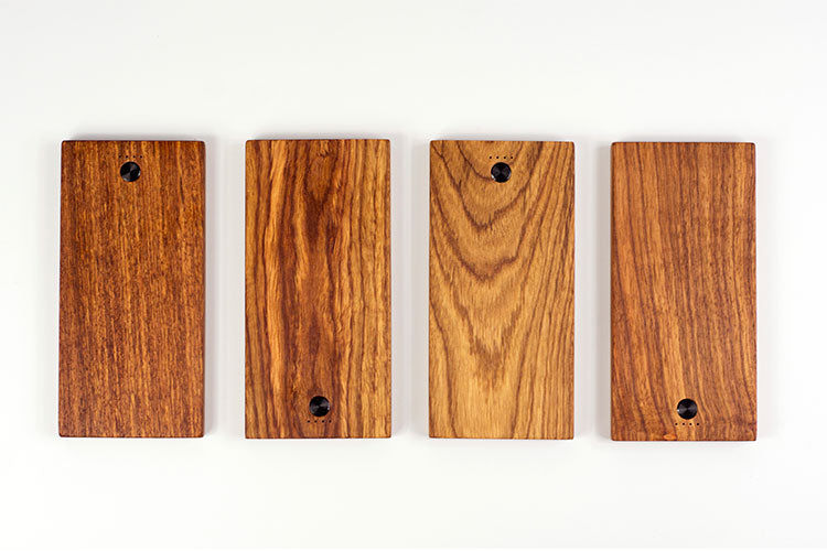 Banque de puissance mobile pour téléphone artisanal en bois
