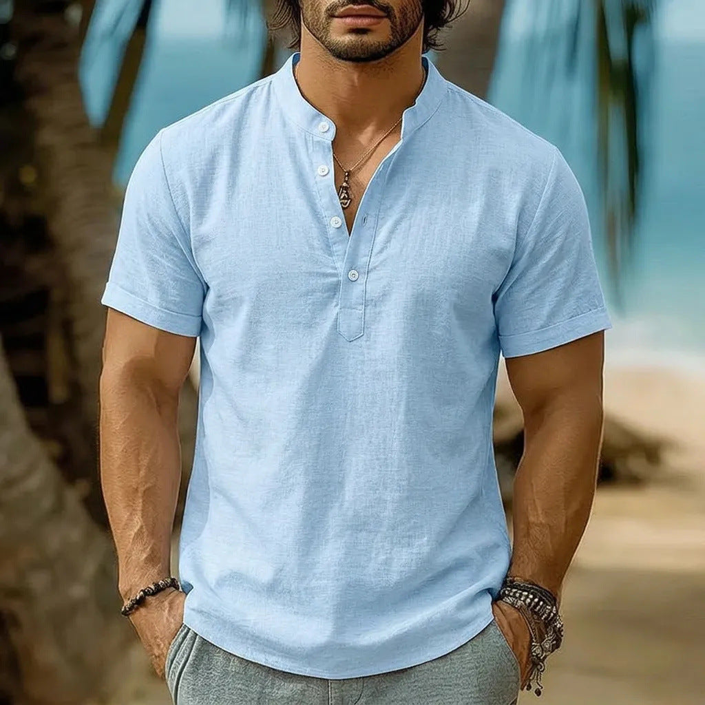 Chemise à manches courtes Tie-Dye pour hommes