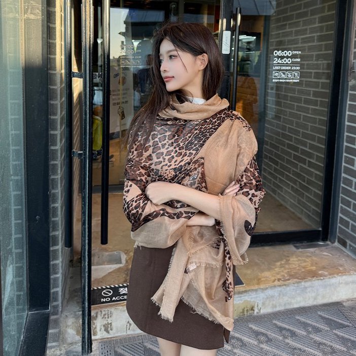 Fashionable écharpe Sun-Protective pour femmes avec impression