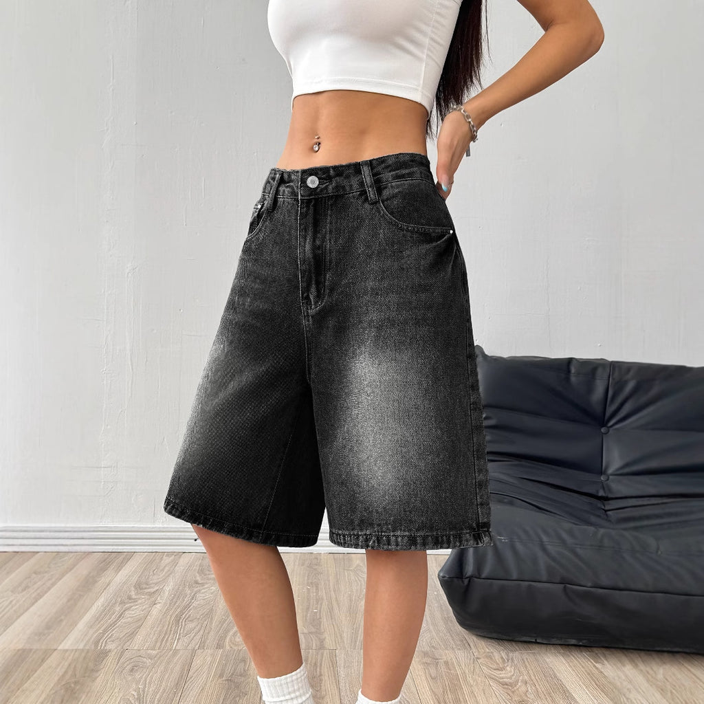 Short en denim casual loose-Fit pour femmes